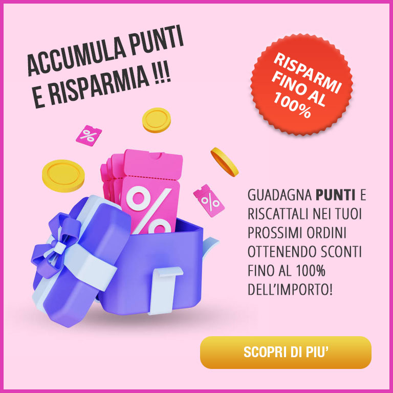 Guadagna punti e ottieni sconti fino al 100%